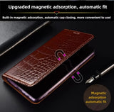 Crocodile Texture Genuine Leather Card Slot Case for iPhone
