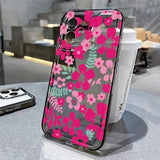 Colorful Flower Clear Phone Case for iPhone
