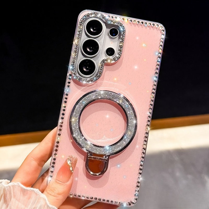 Rhinestone Glitter Transparent Phone Case for Samsung