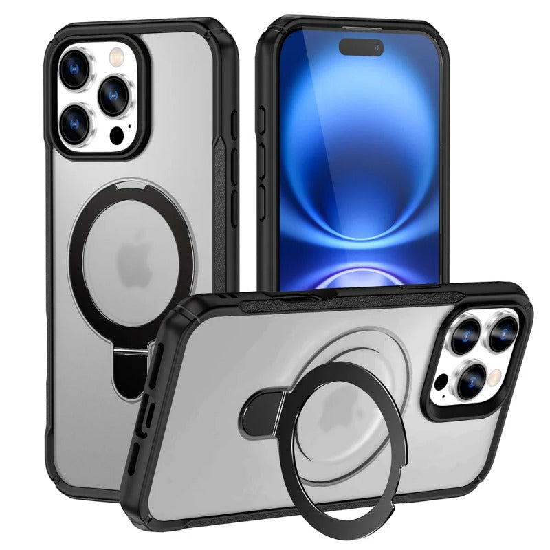 Luxury Magnetic Holder Folding Stand Phone Case for iPhone