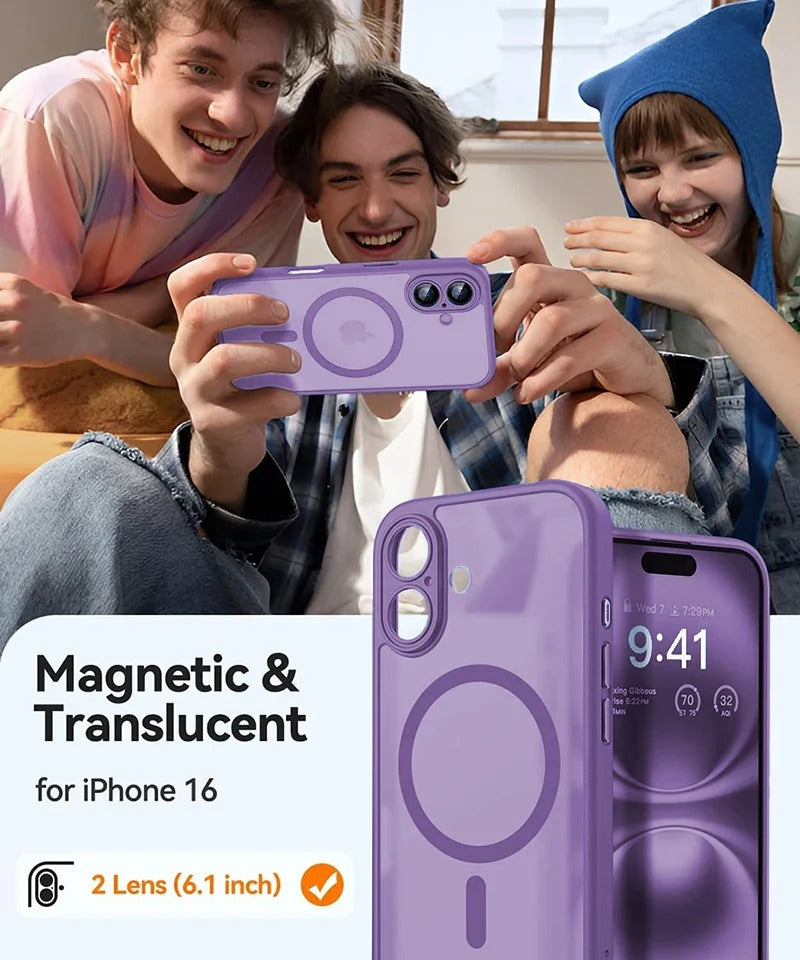 Magnetic Luxury Armor Shockproof Case For iPhone