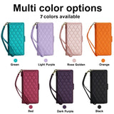 Luxury Leather Crossbody Wallet Case for Samsung