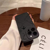 Travel-nspired Airplane Route Desian Soft Phone Case For iPhone
