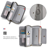 Card Holder Wallet Anti-Fingerprint Leather Case for iPhone