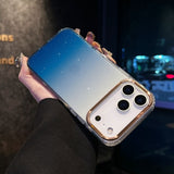 Clear Gradient Glitter PC Anti-Drop Phone Case for IPhone