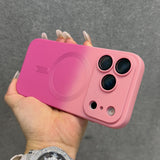 Gradient Pattern Magnetic Silicone Phone Case For iPhone