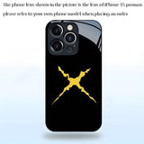 Personality Yellow Crack Mirror Case for iPhone