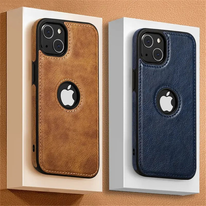 Ultra Thin Slim Leather Phone Case For iPhone