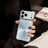 Solid Color Iridescent Textured Shockproof Electroplated Phone Case for IPhone
