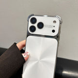 Solid Color Iridescent Textured Shockproof Electroplated Phone Case for IPhone