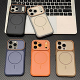 Color-blocking magnetic case for iPhone