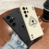 Poker Pattern Silicone Soft Phone Case For Samsung