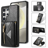 Leather Crossbody Wallet Case for Samsung