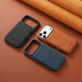 Luxury Leather Flip Wallet Shockproof Case for iPhone