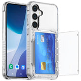 Transparent Flip Phone Case With Card Slot for Samsung