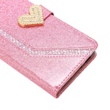 Shiny Wallet Flip Leather Phone Case For Samsung