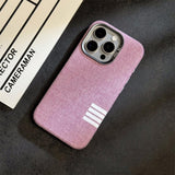 Vintage Linen Fabric Magnetic Shockproof Case for iPhone