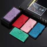 Leather Embossed Flower Magnetic Wallet Flip Case for Samsung