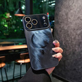 Colorful Feather Pattern Frosted Electroplated Phone Case for IPhone