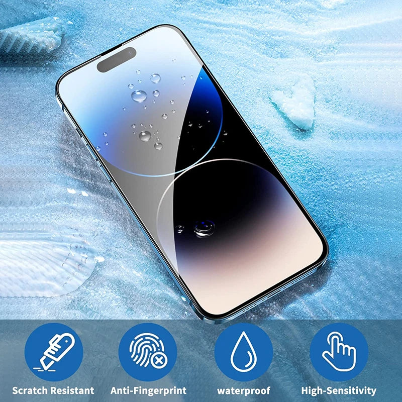 3/5PCS Glass Screen Protector Phone Case for IPhone