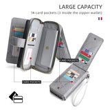 Card Holder Wallet Anti-Fingerprint Leather Case for iPhone