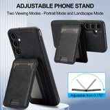 2-in-1 Magnetic Charging Leather Wallet Case for Samsung