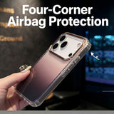 Clear Gradient Glitter PC Anti-Drop Phone Case for IPhone