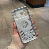 Breathable Cooling Magnetic Kickstand Shockproof Case for iPhone