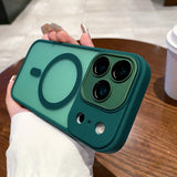 Matte Magnetic Clear Hard Case for iPhone