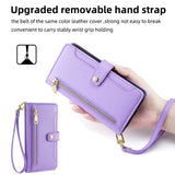 Multifunctional Crossbody Wallet Card Holder Leather Case for iPhone