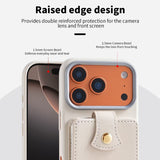 Ring Holder Wallet Card Pocket Crossbody Case for iPhone