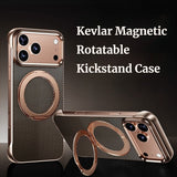 Kevlar Magnetic Rotatable Kickstand Case for iPhone