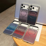 Plating Carbon Fiber Armor Magnetic Phone Case for IPhone