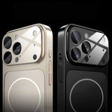 Frosted Large Window Case with Lens Film for iPhone
