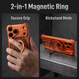 Walnut Wood Frameless Magnetic Case for iPhone