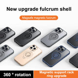 360° Rotation Magnetic Stand Silicone Ring Phone Case For iPhone