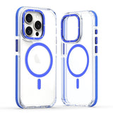 Two-Tone Transparent Magnetic Shockproof Phone Case for IPhone