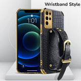 Crocodile Pattern Leather Phone Case For Samsung