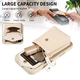 Fashion Leather Wallet Crossbody Shockproof Case for iPhone