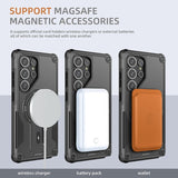 Concealed Stand Magnetic with Strap Phone Case for Samsung
