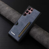 Retro Card Leather Phone Case for Samsung