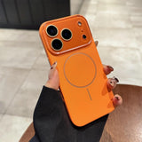 Skin-Friendly Magnetic Case with Lens Protector for iPhone