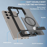 Frosted Magnetic Phone Case With Stand for Samsung