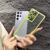 Luxury Luminous Neon Transparent Soft Case For Samsung