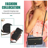 Retro Card-Slot Wallet Crossbody Leather Case for iPhone