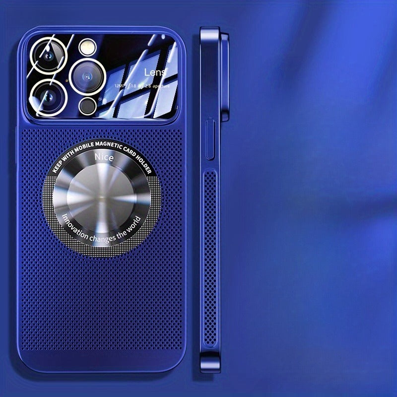 Hollow heat dissipation mesh magnetic Case For iPhone
