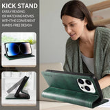 Leather Flip Wallet Case For iPhone