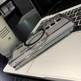 Slim Transparent Magnetic PC Phone Case For Samsung