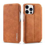Leather Flip Card Slot Case For iPhone