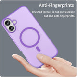 Luxury Soft Silicone Translucent  Magnetic Matte Case For iPhone